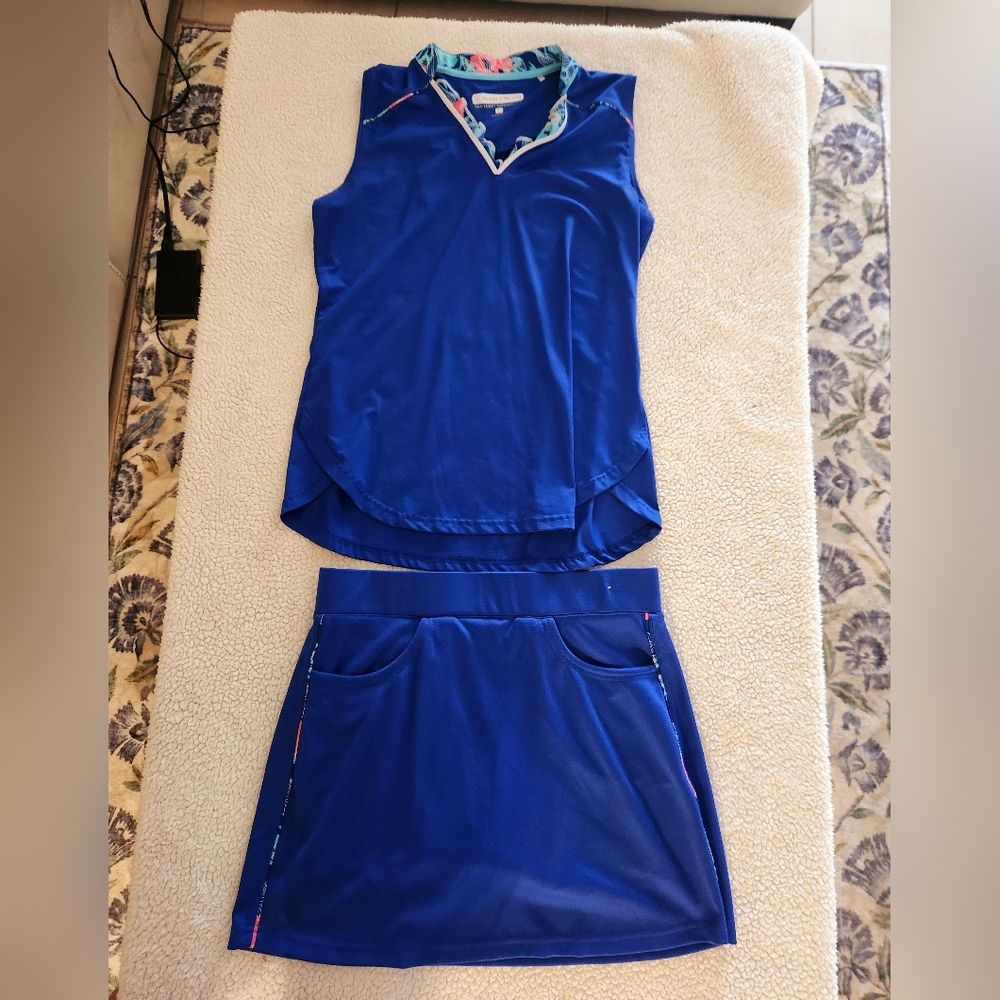 Blue Women's Skirt Set